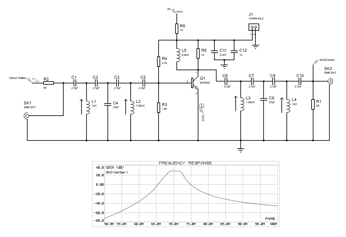 70MHz RX PreAmp